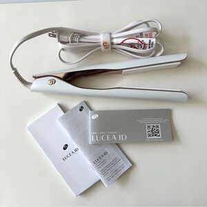 T3 Lucea ID Flat Iron Hair Straightener White Rose Gold Like New